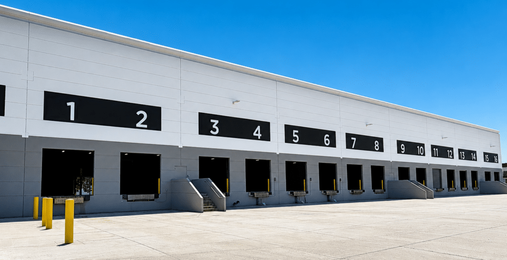 Fontana industrial space for lease with warehouse loading and clear span interior