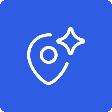 Relocation and market survey icon