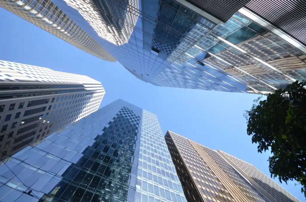 Modern commercial office building in California